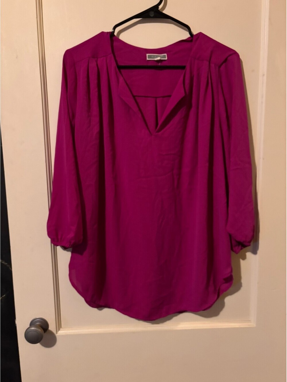 Pleione magenta blouse Large